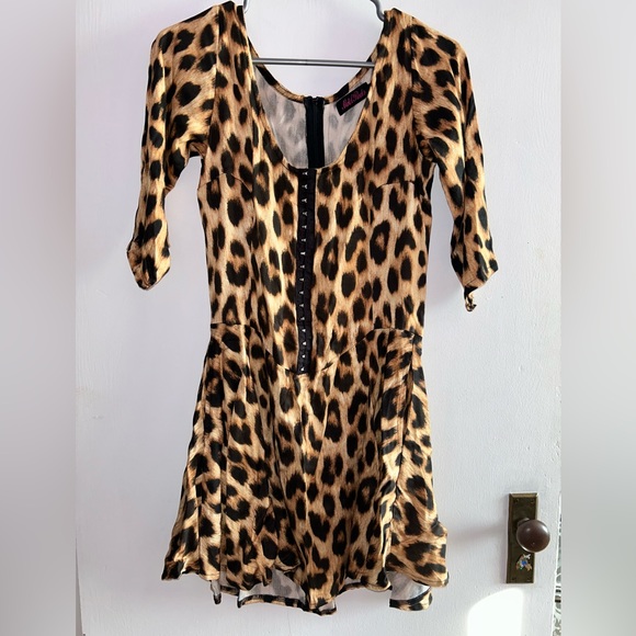 Motel Rocks Leopard Print Dress - Picture 1 of 3
